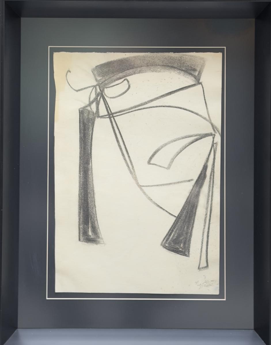 NEJAD MELİH DEVRİM - Kağıt üzeri Karakalem