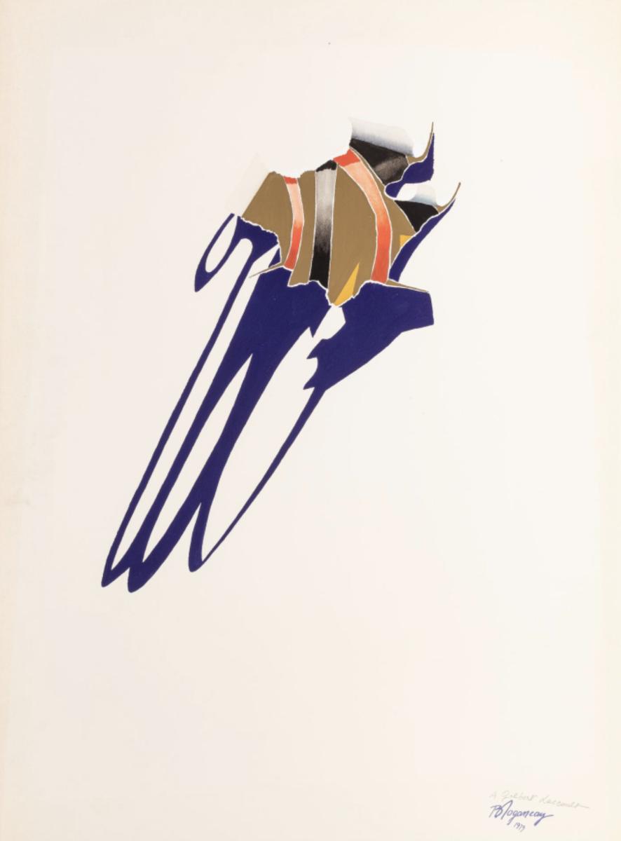 BURHAN DOĞANÇAY - KAĞIT ÜZERİ GUAJ