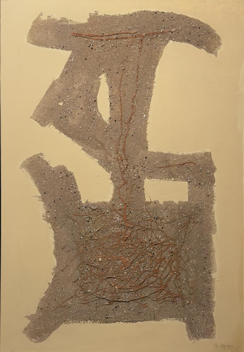 BEDRİ RAHMİ EYÜBOĞLU - KARTON ÜZERİ KARIŞIK TEKNİK